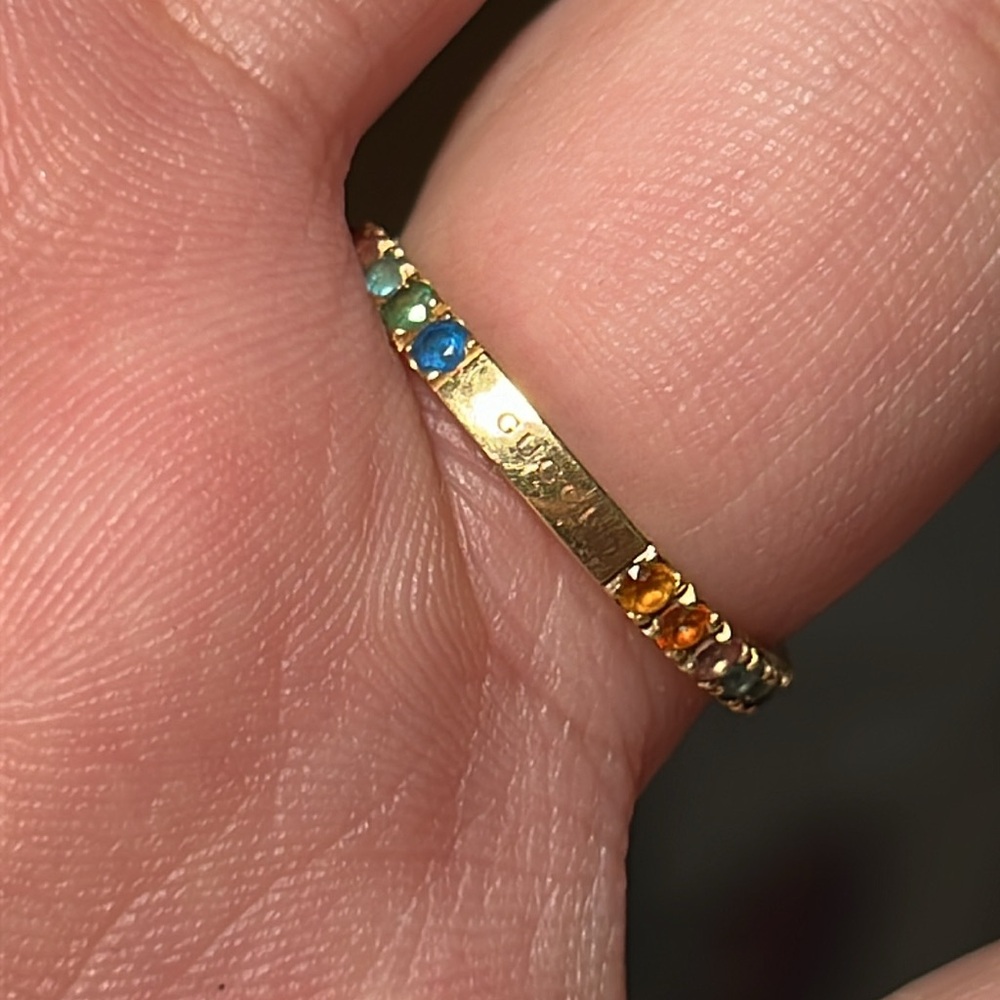 Gucci 750 gold gemstone ring - Picture 8 of 13